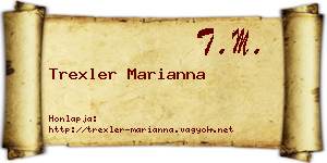 Trexler Marianna névjegykártya